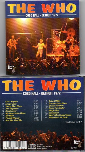 The Who - Cobo Hall  ( Yellow Dog ) ( Live in Detroit 1972 )