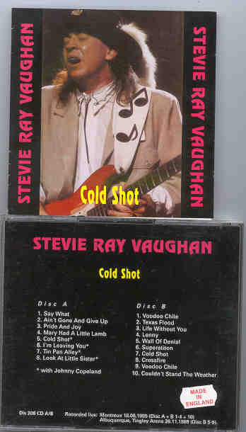 Stevie Ray Vaughan - Cold Shot ( Montreaux 1985 ) ( 2 CD!!!!! SET ) ( Switzerland , June 18th , 1985 + Albuquerque 1989 )