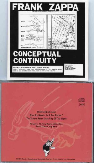Frank Zappa - Conceptual Continuity ( Live in Detroit , Michigan , USA , November 19th , 1976 )