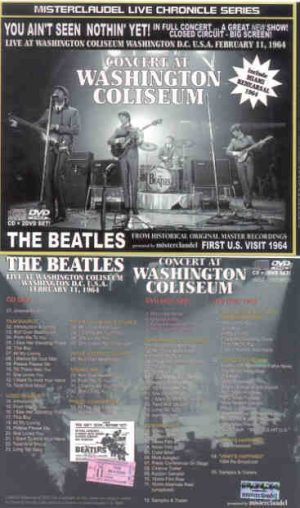 The Beatles - Concert At Washington Coliseum ( 1 CD + 2 DVD SET ) ( Misterclaudel ) ( Feb 11th , 1964 )
