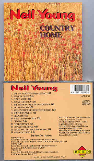 Neil Young / CSNY - Country Home ( Living Legend ) ( University of Texas , Austin , September 25th , 1984 )