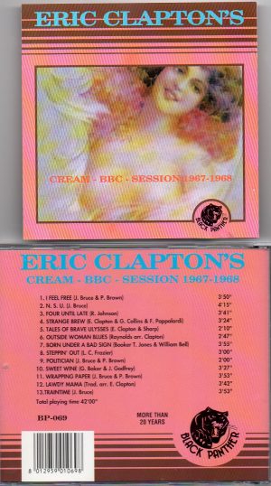 Eric Clapton - CREAM BBC Sessions 1967 - 1968 ( Black Panther )