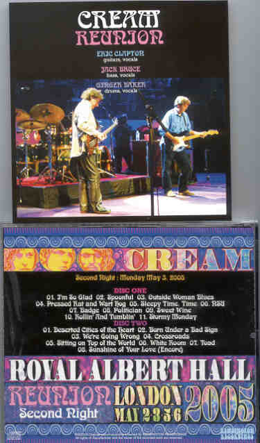Eric Clapton - CREAM Reunion 2005 Second Night ( 2 CD set )