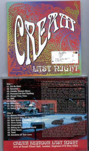 Eric Clapton - CREAM Reunion 2005 Last Night ( 2 CD set )