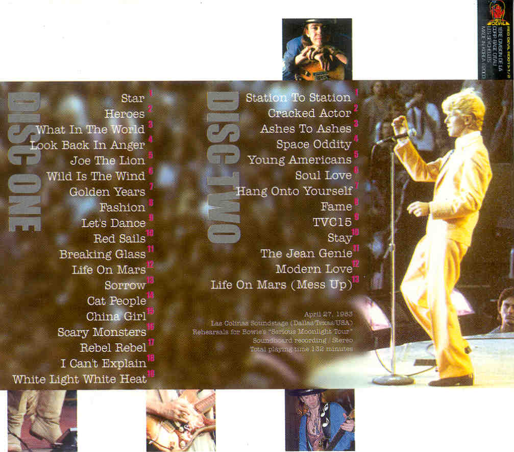 Stevie Ray Vaughan - Dallas Moonlight ( 2 CD!!!!! set ) ( With David Bowie , Dallas , Texas , April 27th , 1983 )