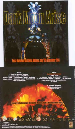 Pink Floyd - Dark Moon Arise ( 2 CD  SET ) ( SIRENE ) ( Modena , Italy , September 17th , 1994 )