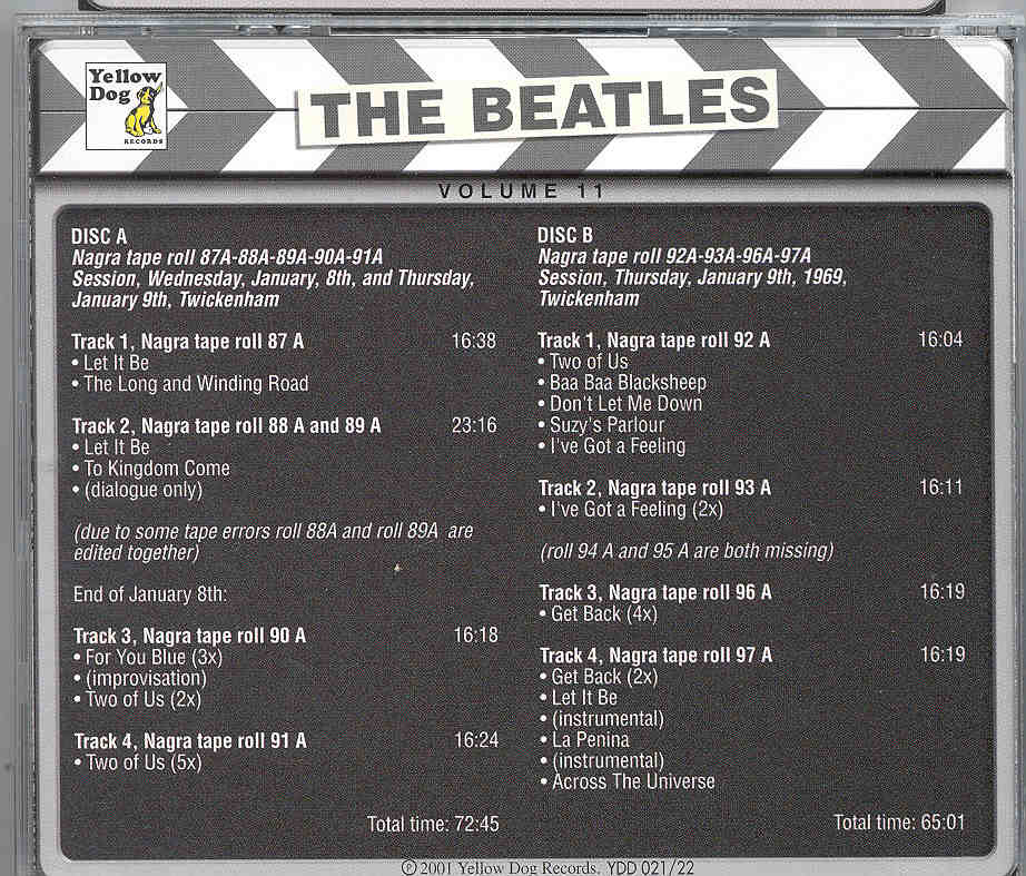 The Beatles - Day By Day ( Yellow Dog ) The Complete Sessions Series Vol 11 ( 2 CD set )