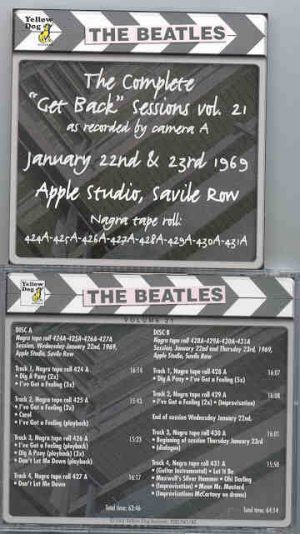 The Beatles - Day By Day ( Yellow Dog ) The Complete Sessions Series Vol 21 ( 2 CD set )