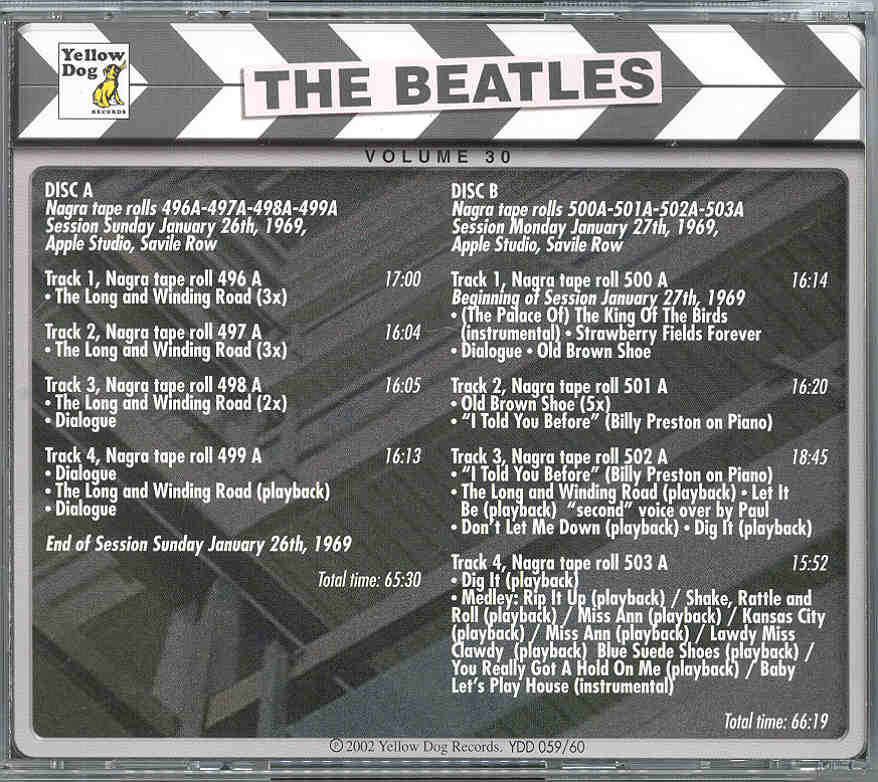The Beatles - Day By Day ( Yellow Dog ) The Complete Sessions Series Vol 30 ( 2 CD set )