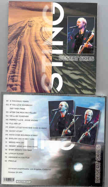 Sting / The Police - Desert Skies ( California 1999 )