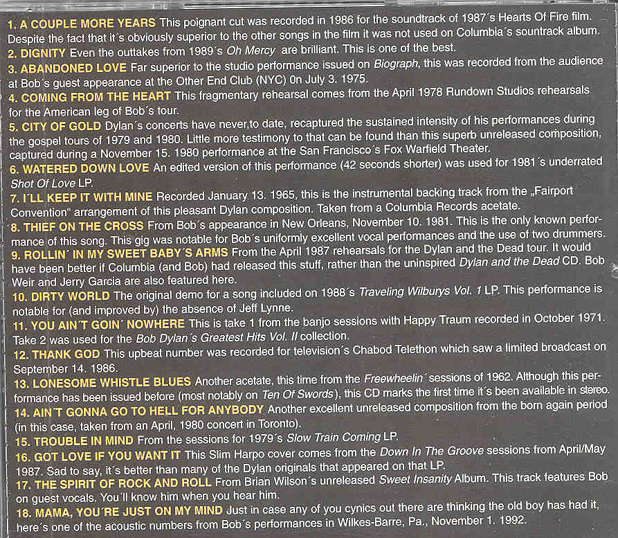 Bob Dylan - Dignity ( 18 Ultrarare )