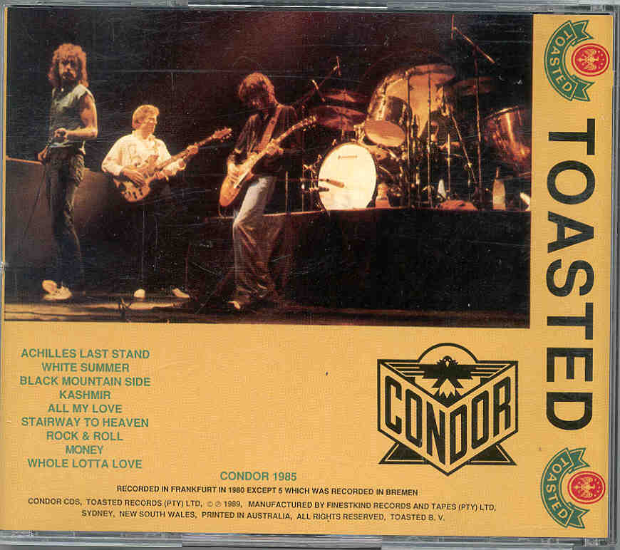 Led Zeppelin - Dinosaur ( Condor Toasted ) ( Live in Frankfurt , 1980 )