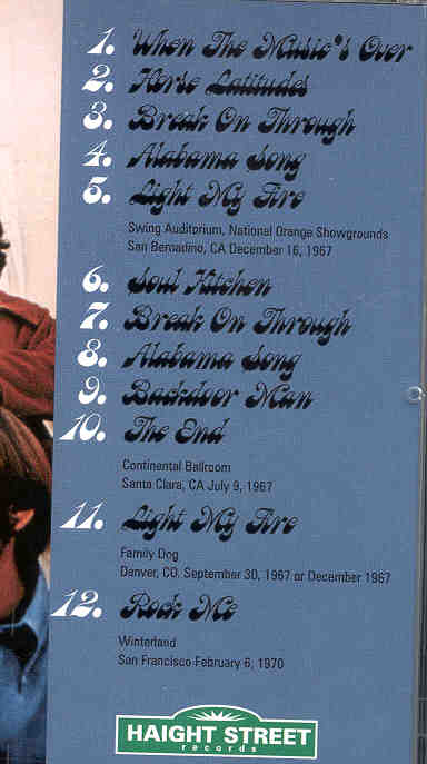 The Doors - Down The Rivers And Highways ( LIVE USA 1967 )