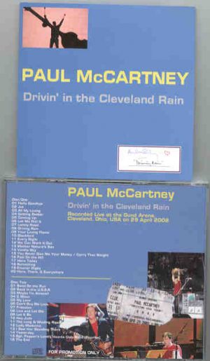 Paul McCartney - Driving Tour 2002   Driving In The Cleveland Rain ( 2 CD set )