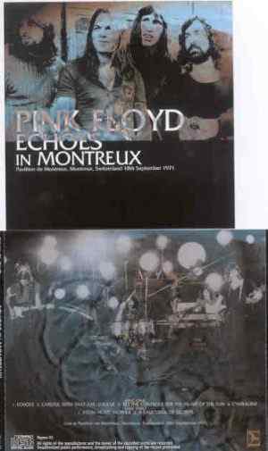 Pink Floyd - Echoes In Montreaux ( 2 CD  set )( SIGMA )( Pavillion de Montreaux , Switzerland , September 18th , 1971 )