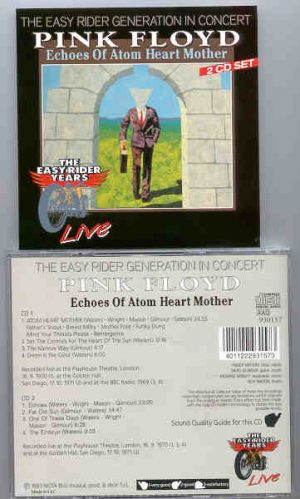 Pink Floyd - Echoes From Atom Heart Mother  ( 2 CD  SET ) ( London , UK , 1970 + San Diego , Oct 17th , 1971 )