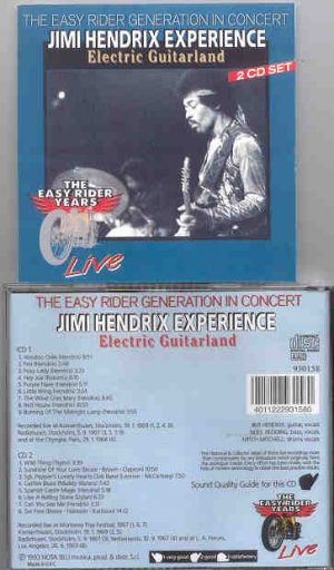 Jimi Hendrix - Electric Guitarland ( 2 CD set ) ( Konserthuset  and Radiohuset concerts , Stockholm 1969 )