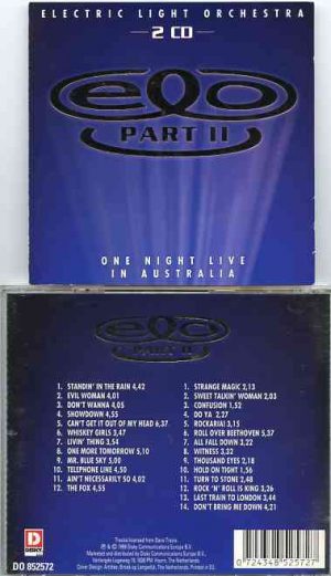 Electric Light Orchestra - One Night Live In Australia ( 2 CD SET )( Entertainment Centre , Sydney , Australia March 18th & 19th , 1995 )