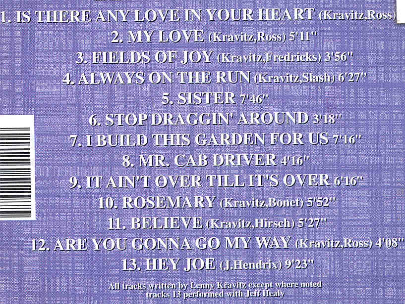 Lenny Kravitz - Europe 1993 ( Live Storm )