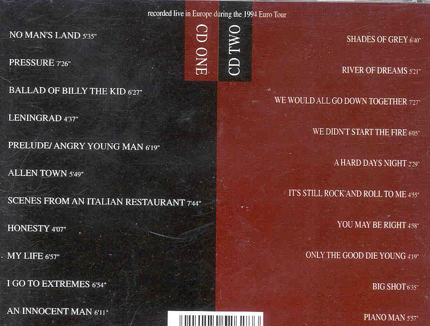 Billy Joel - Europe 1994 ( 2 CD SET ) ( Live Storm )
