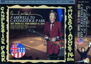 Paul McCartney - Farewell to Candlestick  (3 CD + 2 DVD w/Slipcase) ( Out There US Tour 2014 ) ( Misterclaudel )