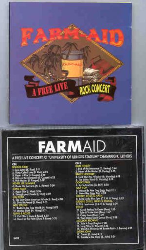 Various Artists - Farm Aid A Free Concert ( University Of Illinois Stadium ) ( 2 CD!!!!! SET )