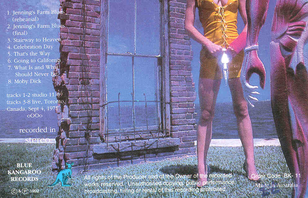 Led Zeppelin - Farmhouse Blues ( Toronto , Canada , September 4th , 1971 )