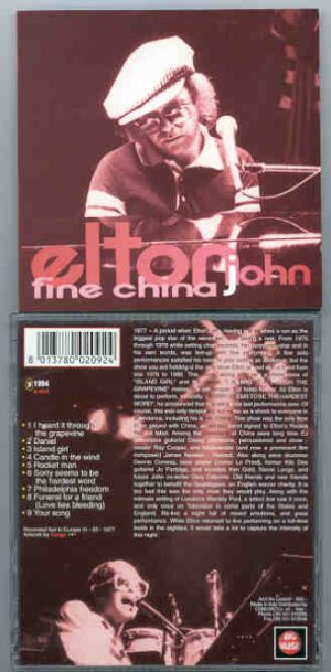 Elton John - Fine China ( Live in Europe 11/03/1977 ) ( Big Music )