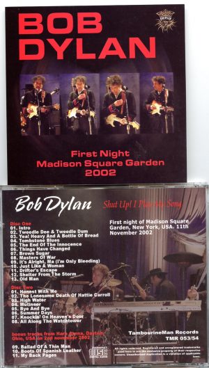 Bob Dylan – First Night Madison Square Garden 2002 (2 CD)