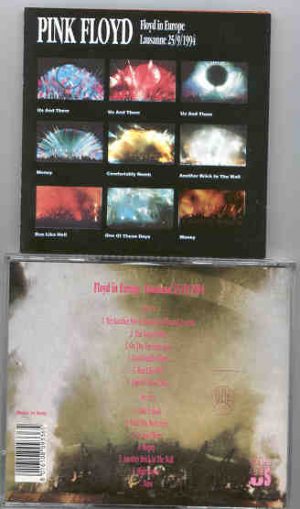 Pink Floyd - Floyd In Europe Lausanne 1994  ( 2 CD  SET ) ( Lausanne , Switzerland , September 25th , 1994 )