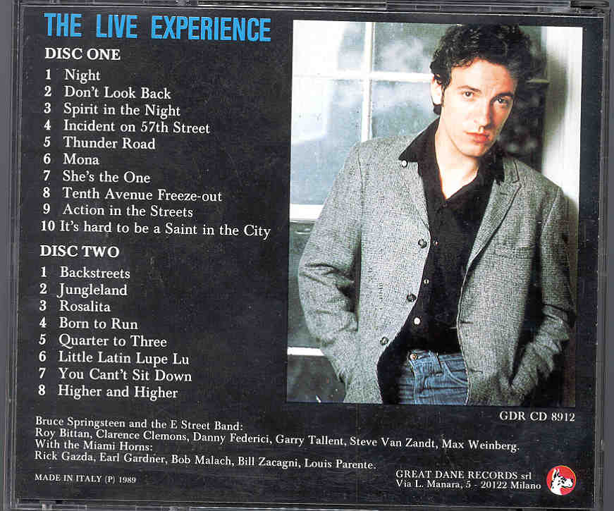 Bruce Springsteen - Forced To Confess ( 2 CD set )    ( Great Dane )