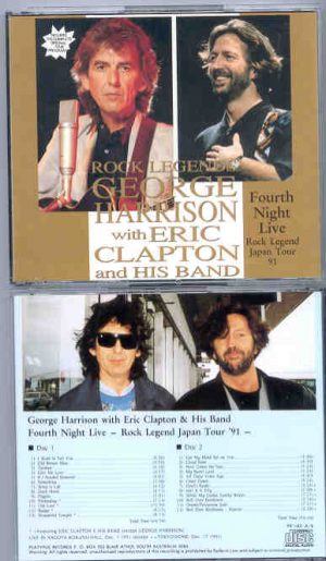 George Harrison - Fourth Night Live ( 2 CD set ) ( With Eric Clapton , Nagoya , Japan , Dec 5th , 1991 )