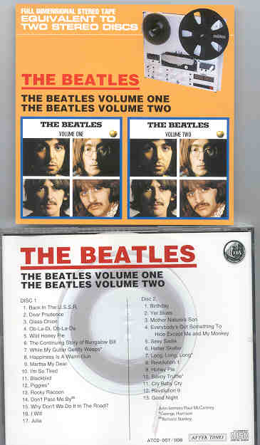 The Beatles - Full Dimensional Stereo Tape The Beatles Volume One & Two ( White Album ) ( 2 CD SET )