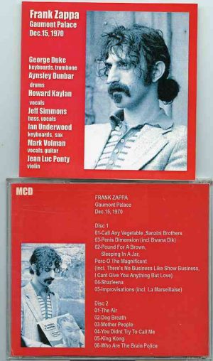 Frank Zappa - Gamount Palace ( 2 CD ) ( Live at Gamount Palace , December 15th , 1970 )
