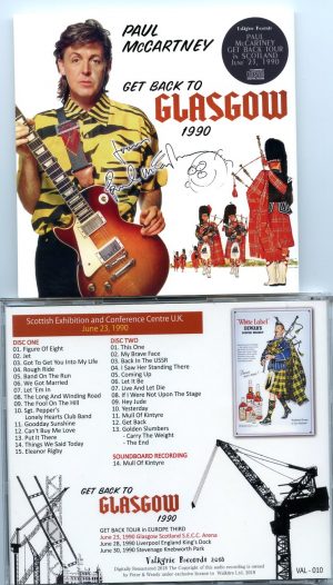 Paul McCartney – Get back to Glasgow 1990 (2 CD) – Valkyrie Records