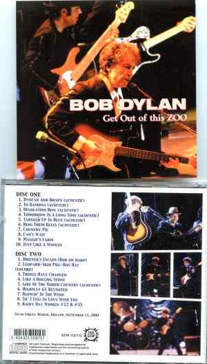 Bob Dylan - Get Out Of This Zoo ( 2 CD ) ( Live at Vicar Street , Dublin , Ireland , September 13th , 2000 )