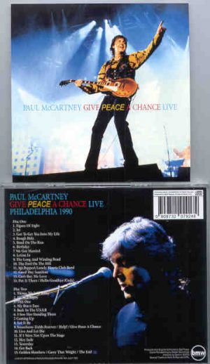 Paul McCartney - Give Peace A Chance LIVE  ( 2 CD set ) ( BMW )
