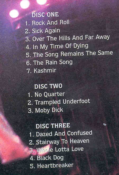 Led Zeppelin - Good To Be Back In New York City ( 3 cd set ) ( NYC , USA , February 1975 )