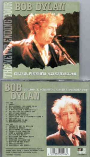 Bob Dylan - Portsmouth , Guildhall , September 25th , 2000 ( 2 CD SET )