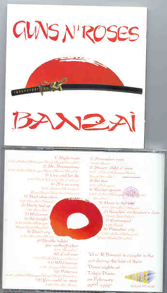 Guns N' Roses - Banzai ( Tokyo Dome Feb 22nd , 1992 ) ( 2 CD SET )
