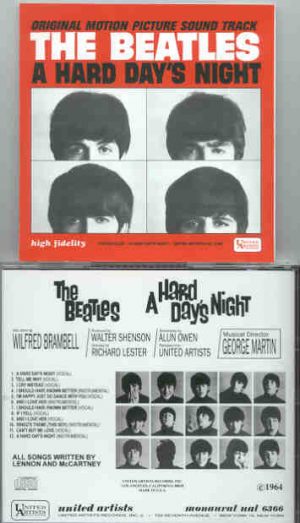 The Beatles - A Hard Day's Night Original Soundtrack ( US Mono )
