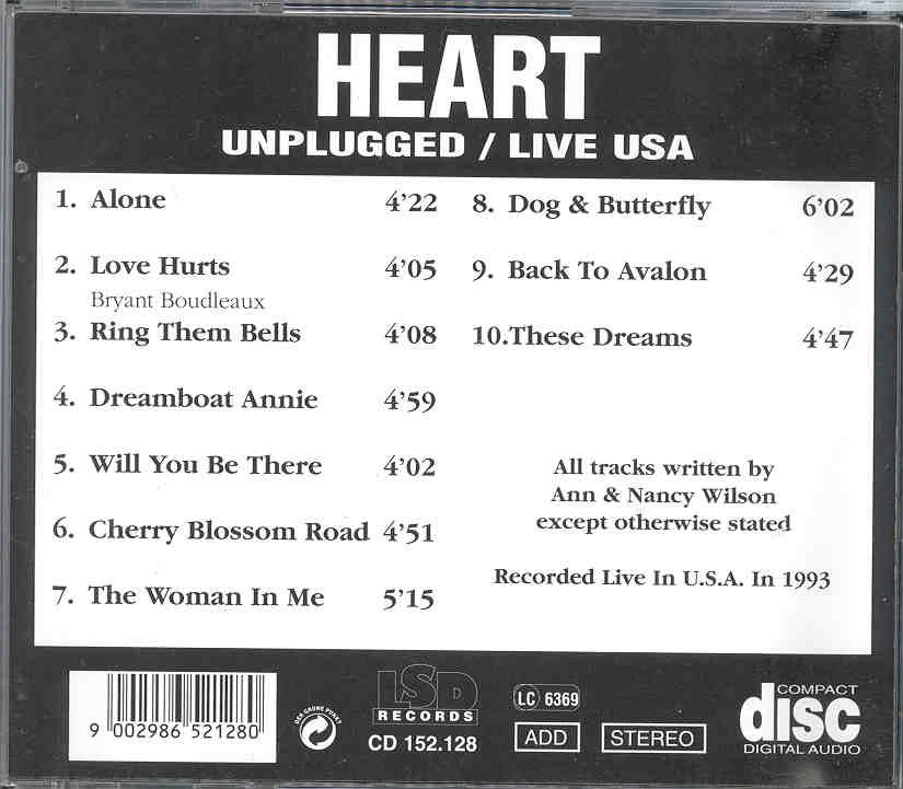 Heart - Unplugged Live In USA