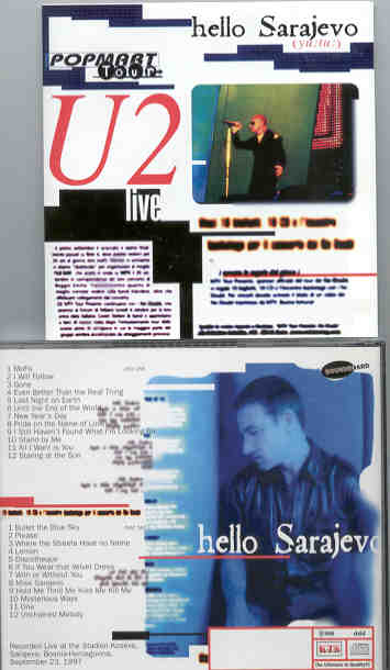 U2 - Hello Sarajevo ( 2 CD!!!!! set ) ( Stadion Kosovo , Sarajevo , Bosnia-Herzegovina , September 23rd , 1997 ) ( KTS )
