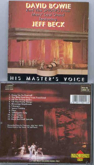 David Bowie - His Master's Voice ( Living Legend )( With The Spiders of Mars - Feat. Jeff Beck )