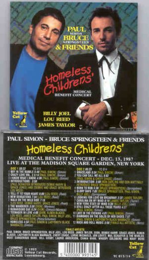 Bruce Springsteen - Homeless Children's Medical Benefit ( Yellow Cat ) ( 2 CD set ) ( MSG , Dec 13th , 1989 )
