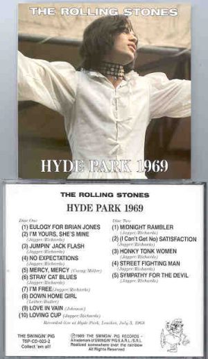 Rolling Stones - Hyde Park 1969   ( Swingin' Pig ) ( 2 CD!!!!! SET )