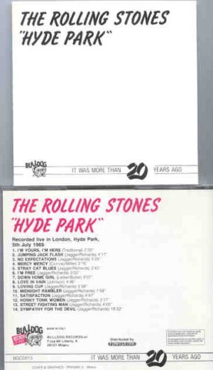 Rolling Stones - Hyde Park  ( Bulldog )
