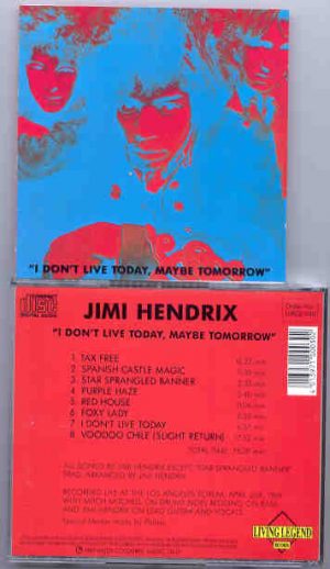 Jimi Hendrix - I Don't Live Here , Maybe Tomorrow  ( Living Legend )