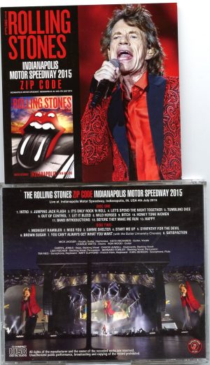 The Rolling Stone – indianapolis Motor Speedway 2015 - ZIP CODE (2 CD)