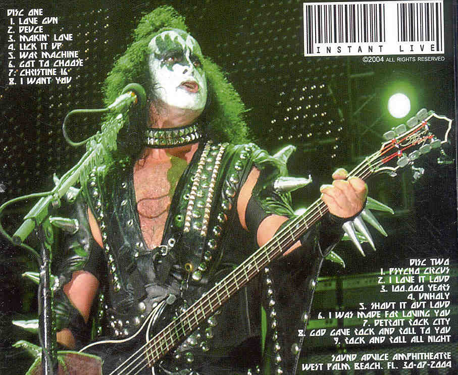 Kiss - Instant Live ( 2 CD set ) ( West Palm Beach , Fl , USA , July 30th , 2004 )